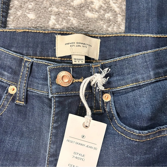 French Connection Reset Skinny Jeans in Color Vintage NWT - Picture 7 of 8